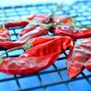 Rack Drying Chilli Peppers