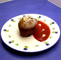 Financiers  aux myrtilles (Blueberry Friands)