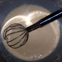 Add beer to form batter