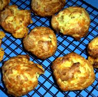 Cooling Cheesy Beer Gougeres