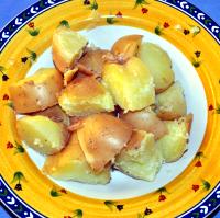 Cut up the potatoes