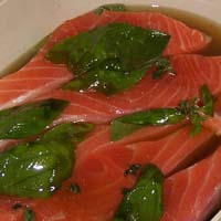 Marinate the Salmon