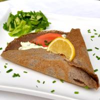 Smoked Salmon Galettes served with a Lemon and Chive Cream
